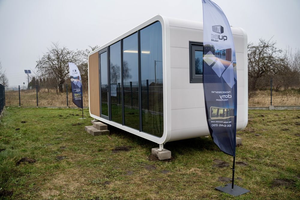 Nowoczesny domek letniskowy , modułowy, mobilny, kontenerowy