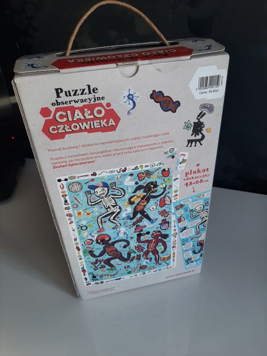 Czuczu puzzle obserwacyjne ciało człowieka 7+