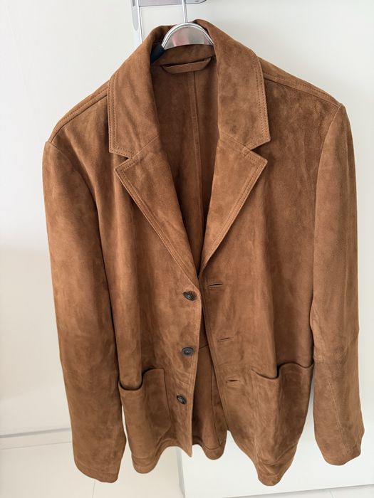 Пиджак замшевый Massimo Dutti