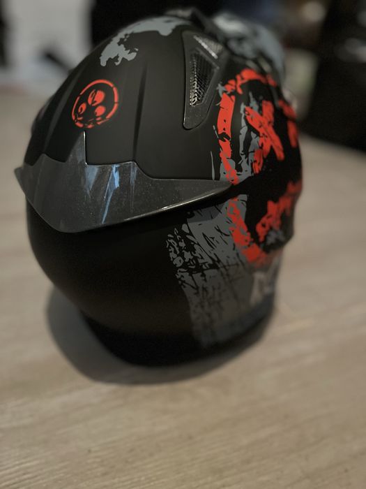 Мото шолом дитячий кросовий ендуро ATV з окулярами і підшоломником