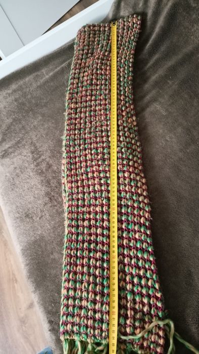 Szalik zielony  kolorowy