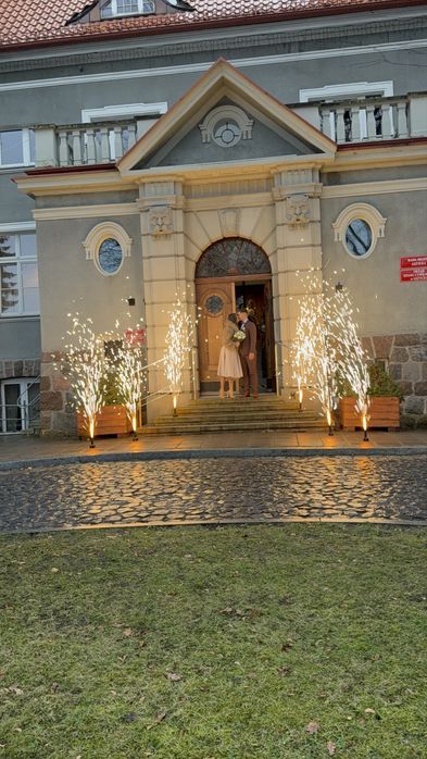 Wideobudka360,kolorowy dym,wiatraki iskier,ścianki,napis love,fontanny