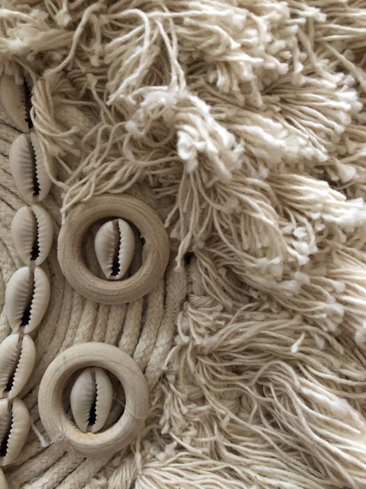 Moldura decorativa em macramé64750632399105122