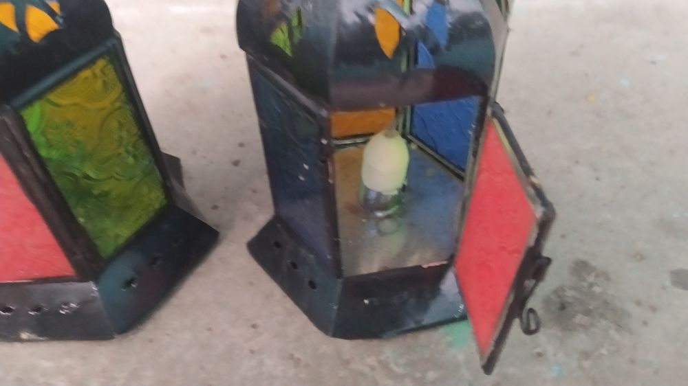 Оригинальные уличные светильники на свечах