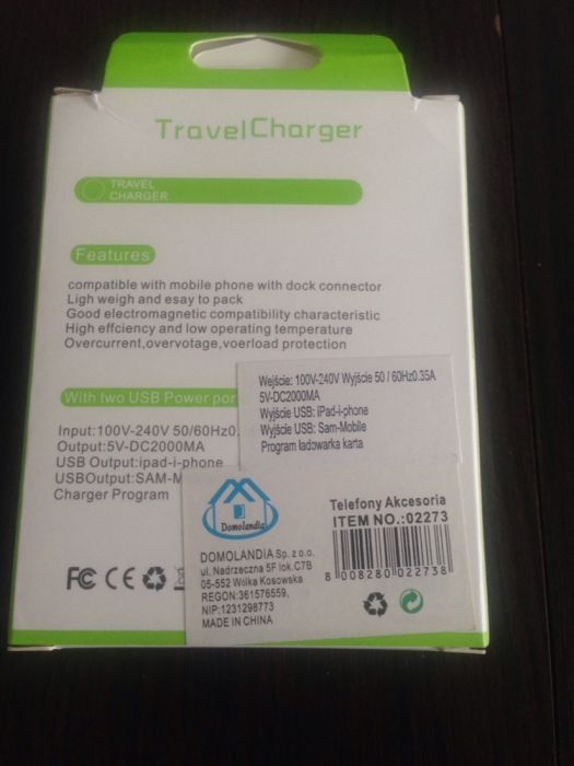 Ładowarka 2 razy Usb 1 raz micro. Tychy.