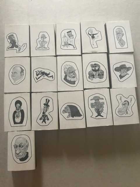 Coleção caixas fósforos caricaturas anos 80/90