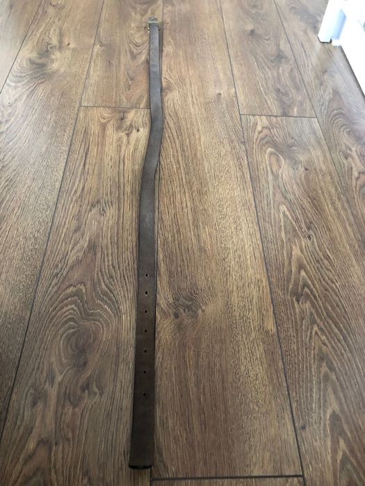 Pasek ze skóry naturalnej z klamrą GG