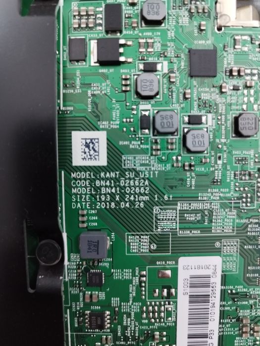TV Samsung ue55nu7026k  Mainboard, Fonte de Alimentação