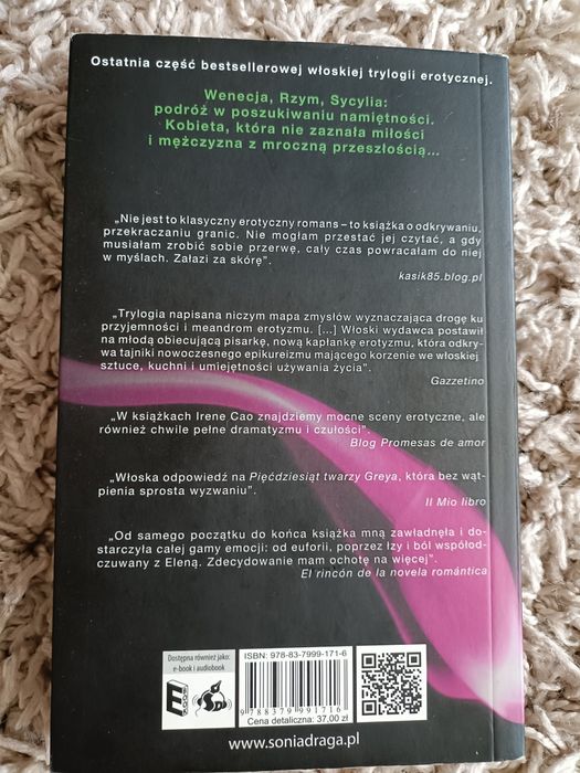 Irene Cao Trylogia zmysłów Widzę Słyszę Pragnę erotyk