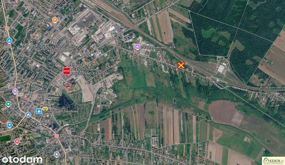 Działka budowlana 1316 m² na sprzedaż – Wójtostwo, Łuków - Więcej