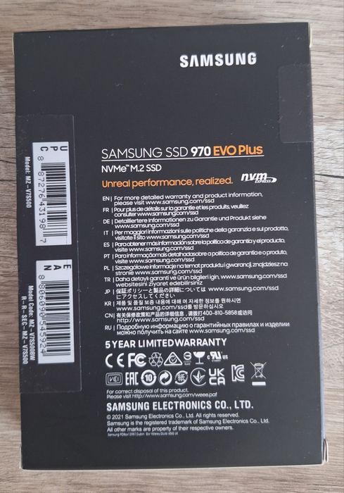 накопичувач Samsung SSD M2 NVMe 970 EVO Plus