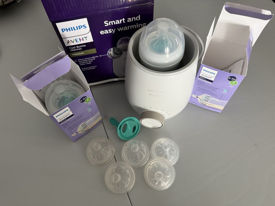Philips Avent aquecedor (garantia) + 2 biberao
