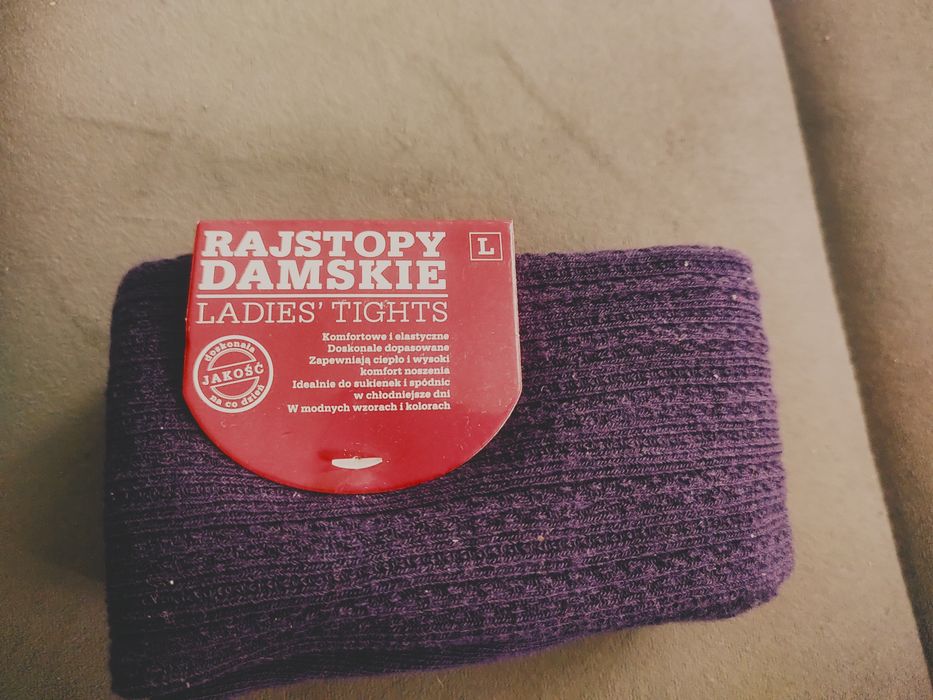 Nowe damskie rajstopy L