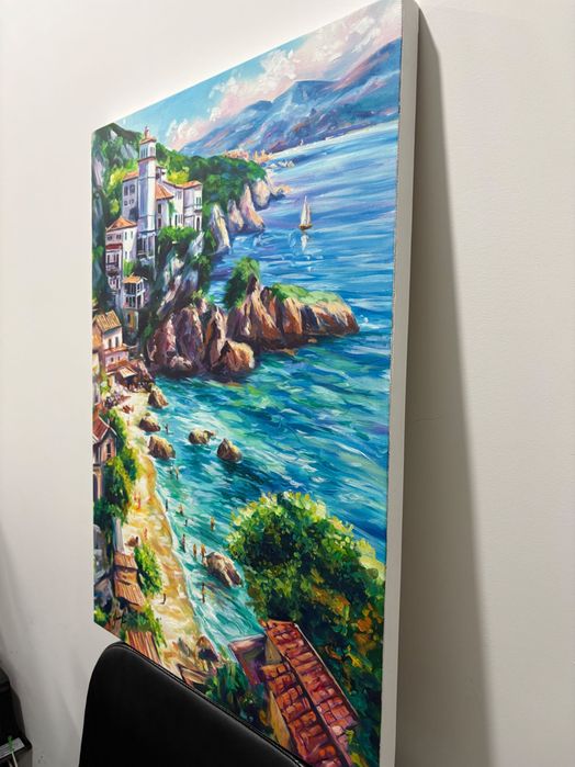 Pintura a óleo “Paisaje marino” (Yunieski)