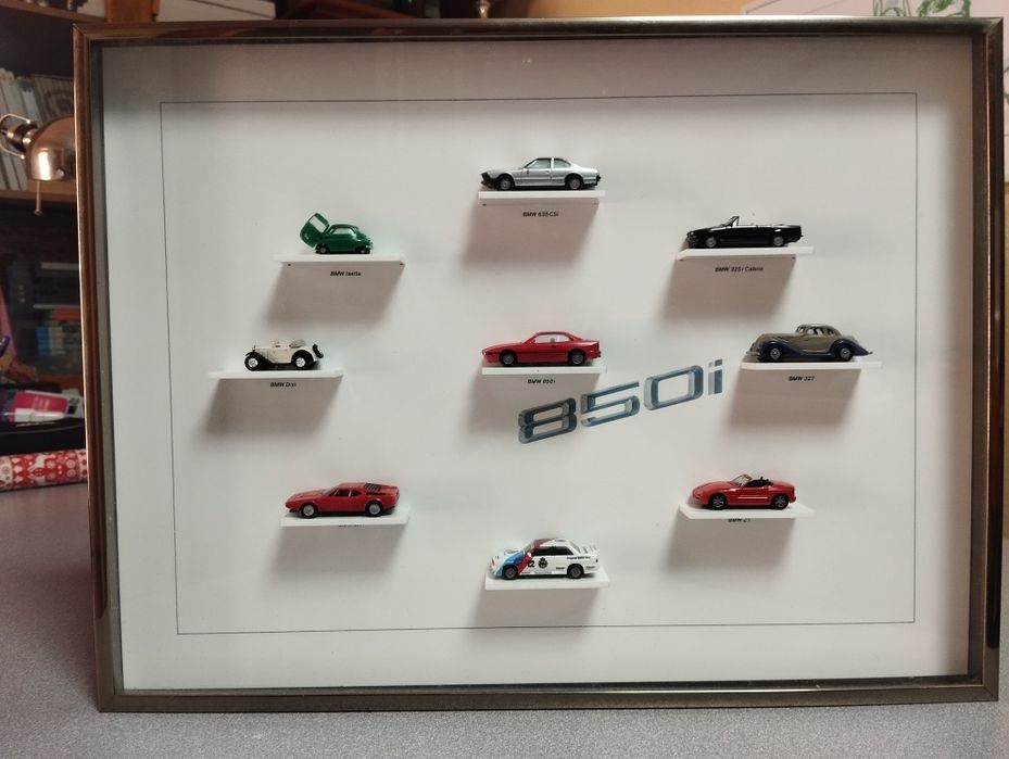 Quadro de miniaturas BMW