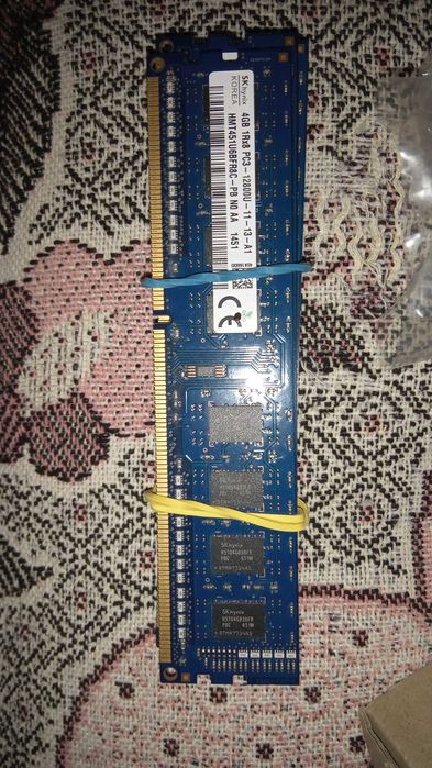 ОЗУ,  память по 4 гигабайта DDR3