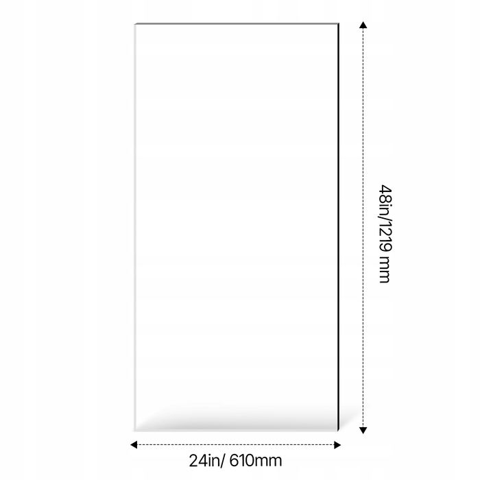 Płyty akrylowe VEVOR 2 szt 24X48 cali 3MM przezroczyste pleksiglas