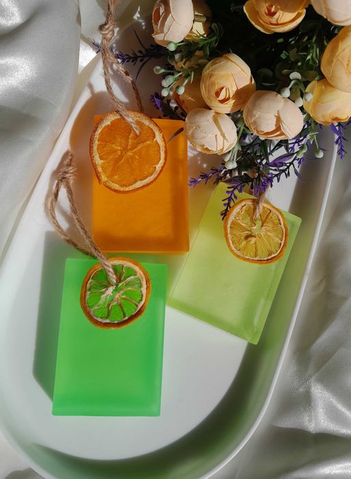 Glicerynowe mydło naturalne pomarańcza cytryna limonka