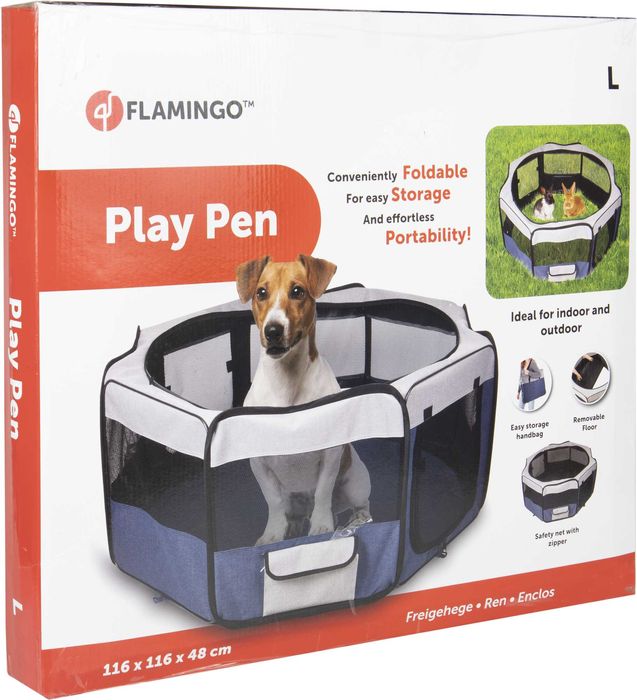 Flamingo Kojec dla psa, szczeniaka, gryzoni zagroda płotek roz. L