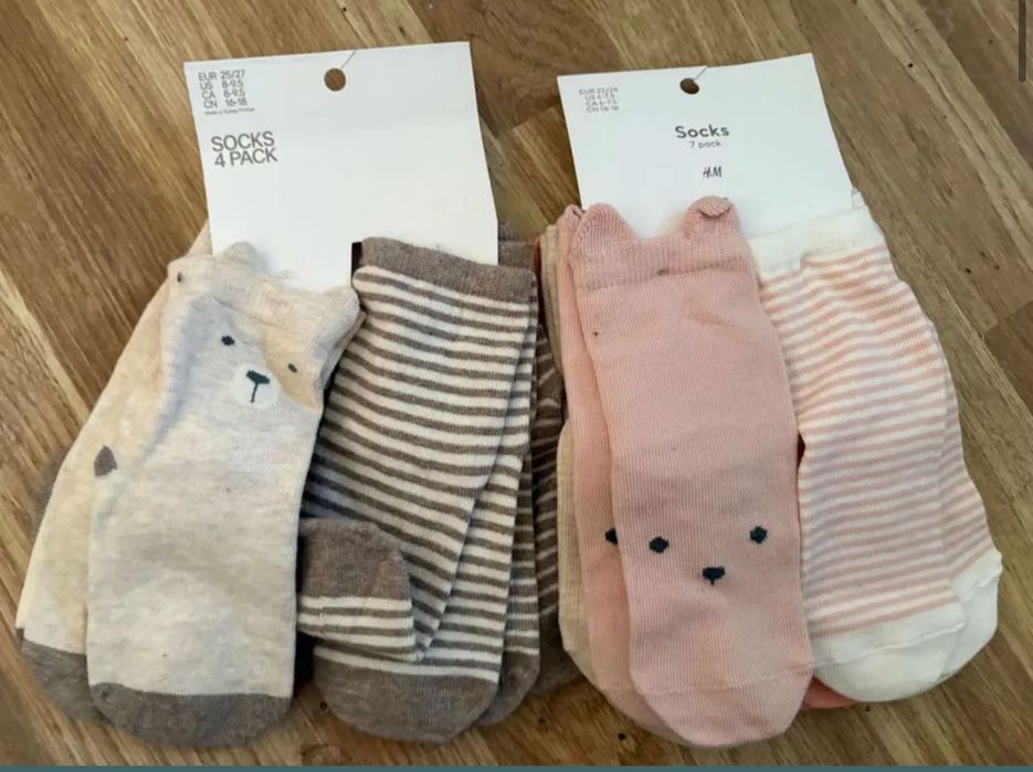 Новые носки H&M George шкарпетки девочка 1 2 3 4 5 6 7 8 10 12 років