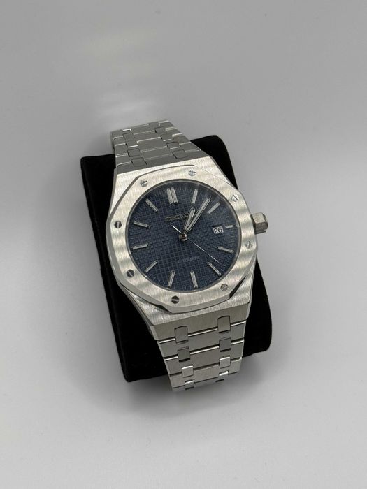 Zegarek Seiko Mod Royal Oak Custom Watch Granatowy