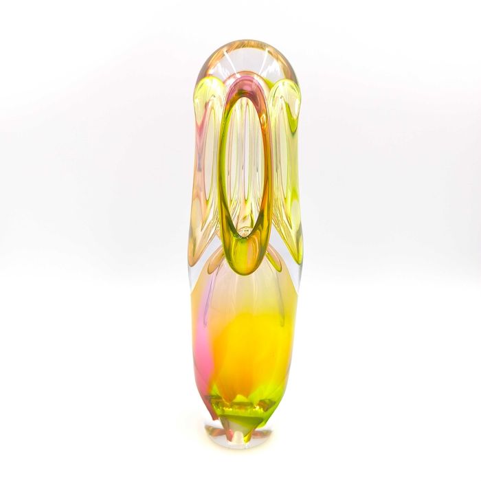 Unikat Jabłoński Ozdoba Szklana nie Wazon Rzeźba