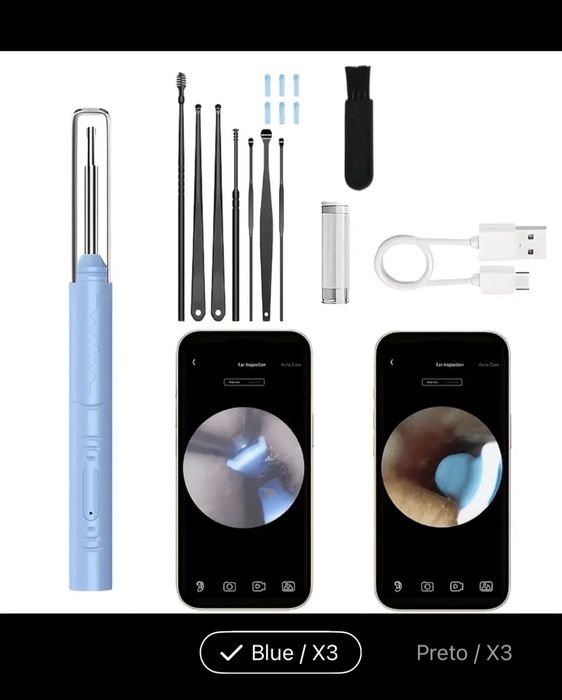 Câmara Endoscópica HD 5MP Wi-Fi com Câmara para Smartphone
