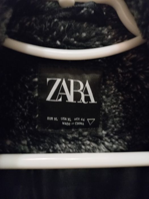 Куртка меховая бомбер муж Zara ,XL-XXL