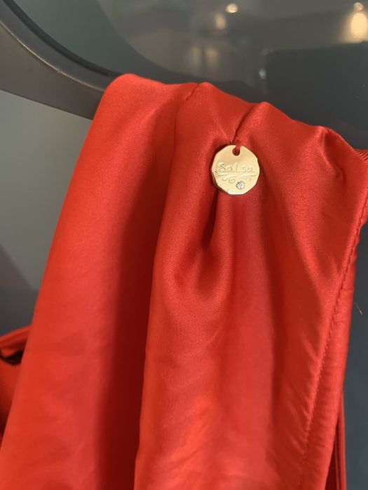 Vestido vermelho cerimónia