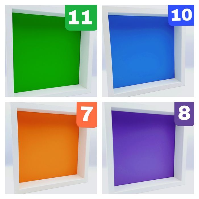 White - Ramka Ekspozycyjna Dla Kolekcji Magnesów, Figurek Lego, Cobi