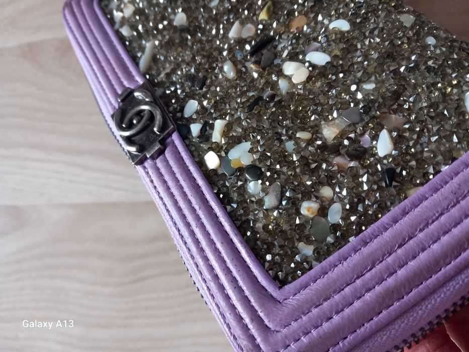 Chanel boy portfel Swarovski crystal LE
