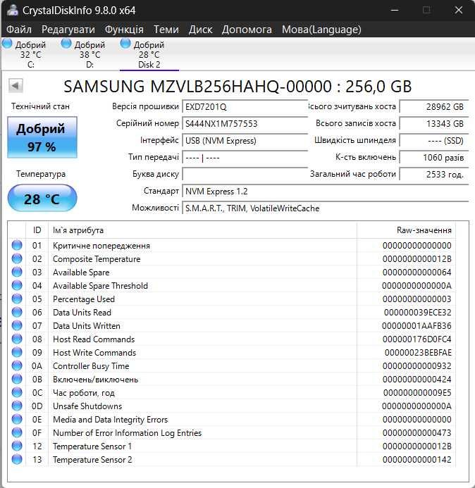 SSD 500Gb m.2  2.5
