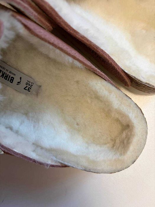 Нові шльопанці Birkenstock Arizona Shearling колір Pink Clay 37 розмір