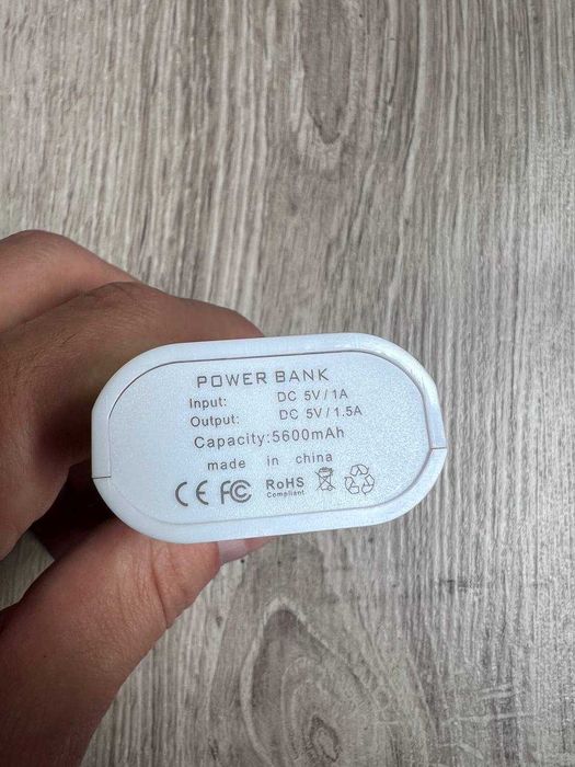 Power Bank 5600mAh компактний павербанк USB