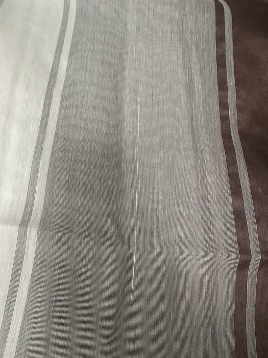 Zasłony na kółkach 4 szt pasy brązowe 140x245