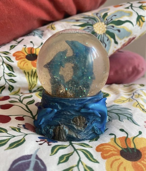Snow Globe with Dolphins