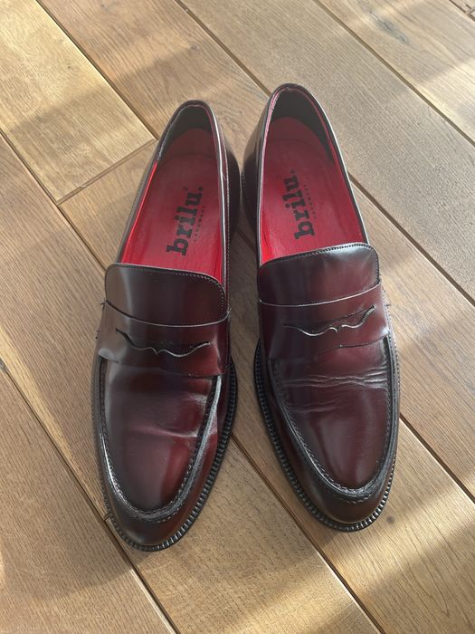 Loafers mokasyny wisniowe 43,5