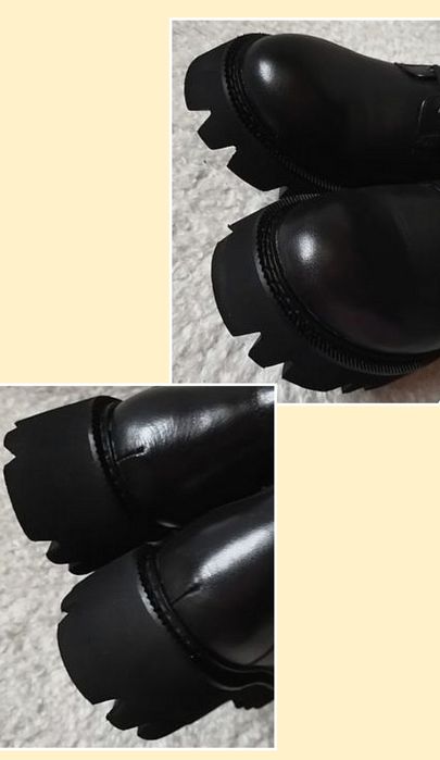 Высокие зимние кожаные сапоги на шнуровке берцы высокие Miraton