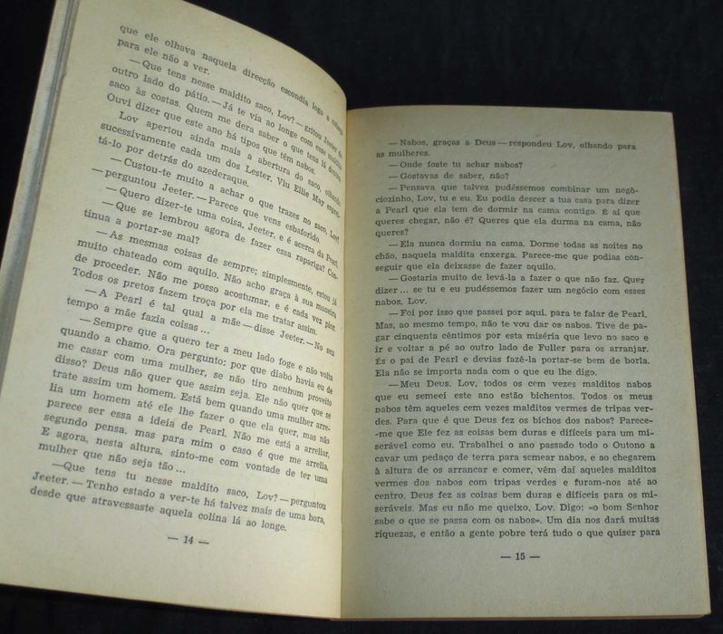 Livro A Estrada do Tabaco Erskine Caldwell Os Livros das Três Abelhas