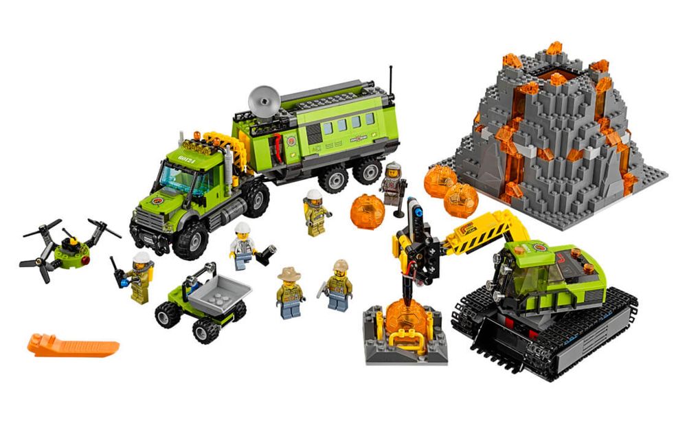 LEGO city - Вулканологічна база дослідників . Набор 60124(без коробки та інструкції)