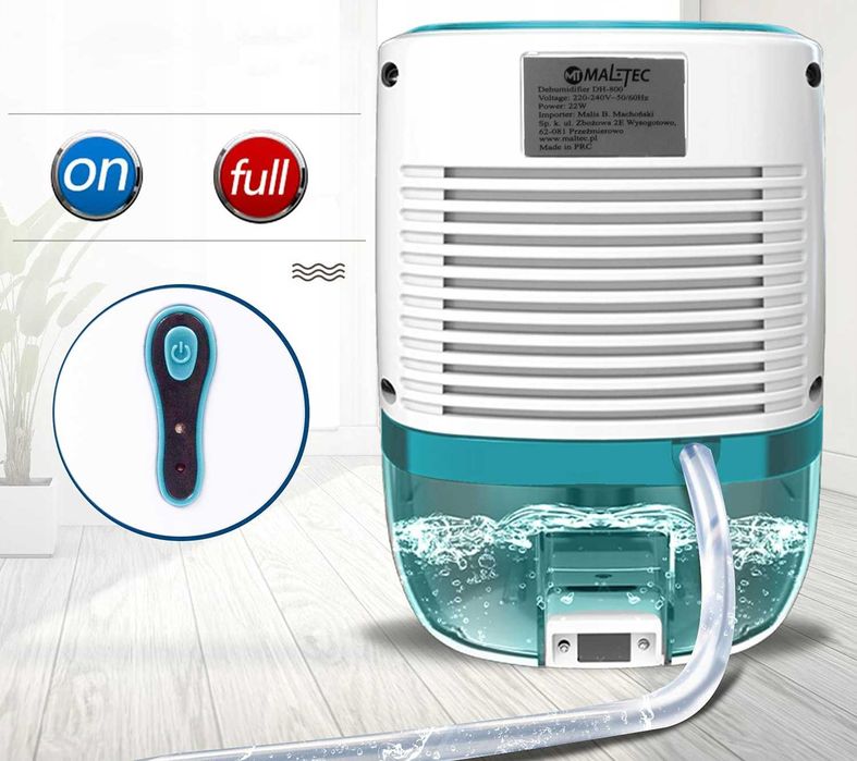 Осушувач повітря з поглиначем вологи DH-800 білий