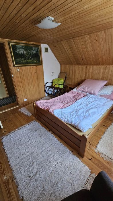 Dom nad jeziorem z bali drewniany z jacuzzi na pięknej działce - Widok 5