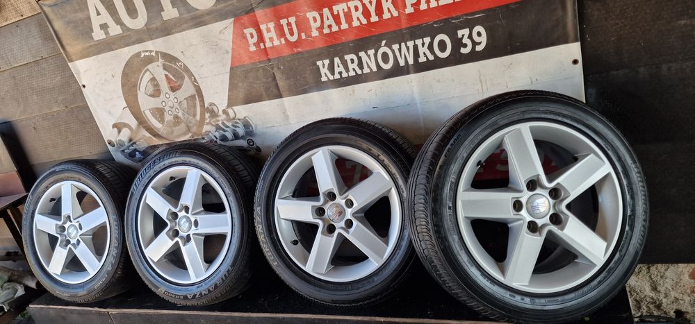 Alufelgi+Opony letnie 205/55 16 5x112 Et45 SEAT EXEO