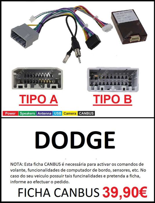 (NOVO) Rádio 2DIN DODGE • Caliber • Journey • Ram • Android GPS