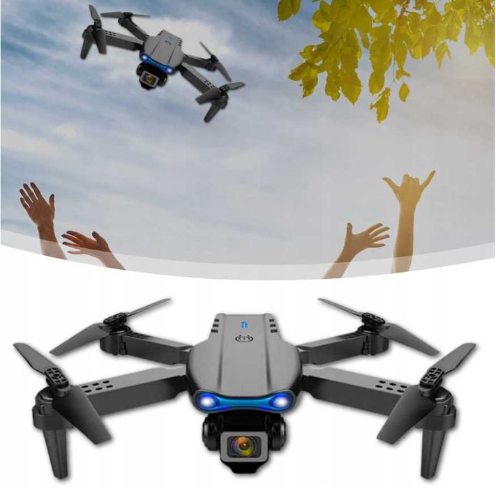 Unikanie Przeszkód Dron E99 2x Kamera 4K Zawis 200m Walizka(Wyprzedaż)