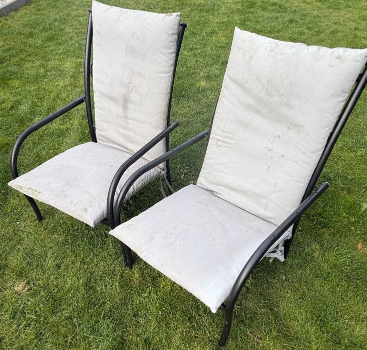 Meble ogrodowe - 2 fotele plus sofa
