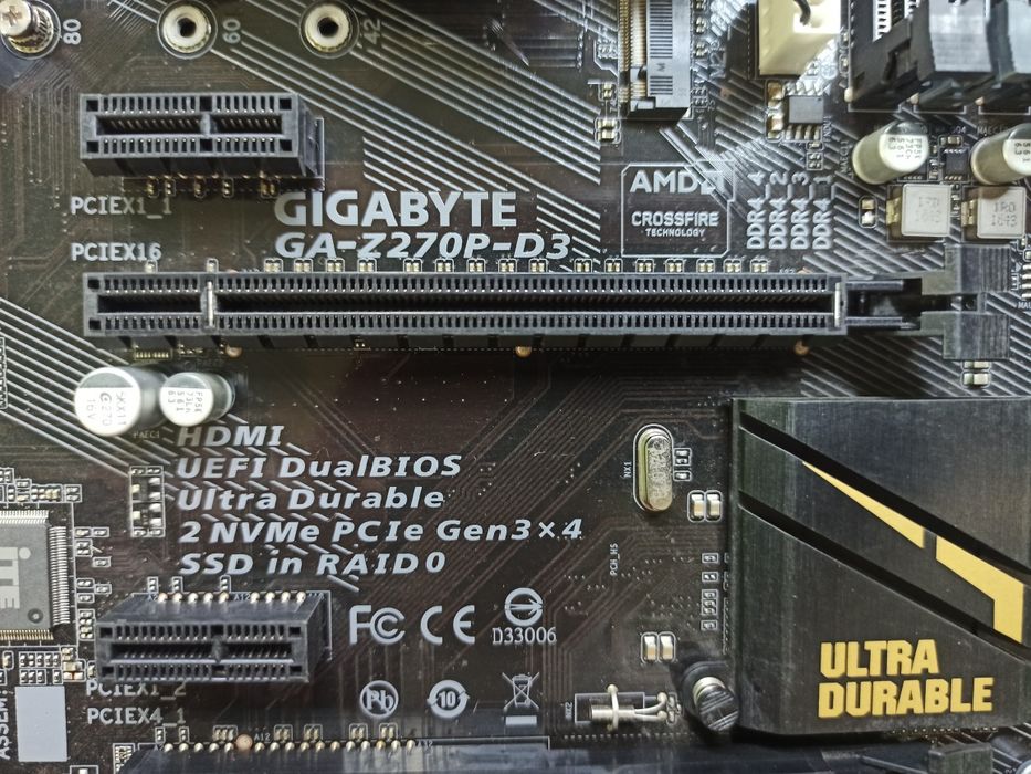 Gigabyte GA-Z270P-D3 (s1151, Intel Z270, PCI-Ex16)
