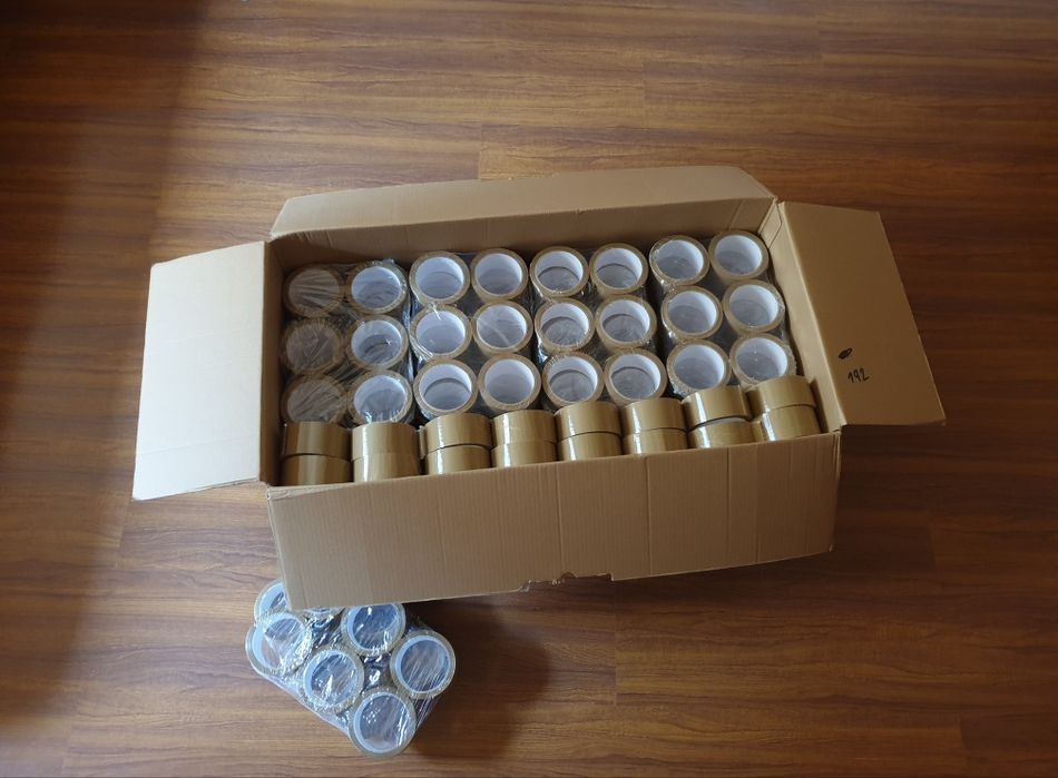 Taśma Brązowa Karton 48 sztuk