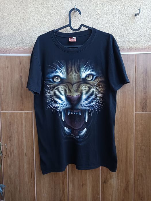 Vintage T-shirt Tygrys size L SWAG AoP Drip