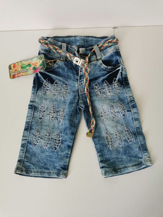 Бріджі джинсові для дівчинки  нові з біркою